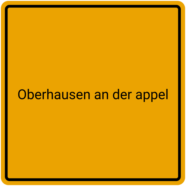 Meldebestätigung Oberhausen an der Appel